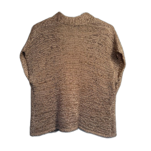 Coldwater Creek Tan Knit‎ Sweater Cardigan Vest Open Front Size M ( 10 - 12 ) - Picture 2 of 6